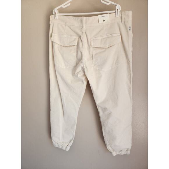 NWT Citizens of Humanity Agni Mid-Rise Utility Corduroy Pants Sz 34 White #8C414 - Picture 5 of 14